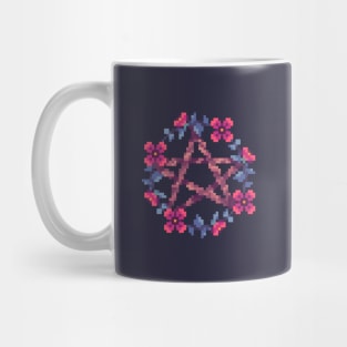 Floral Pentagram Mug